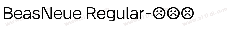 BeasNeue Regular字体转换